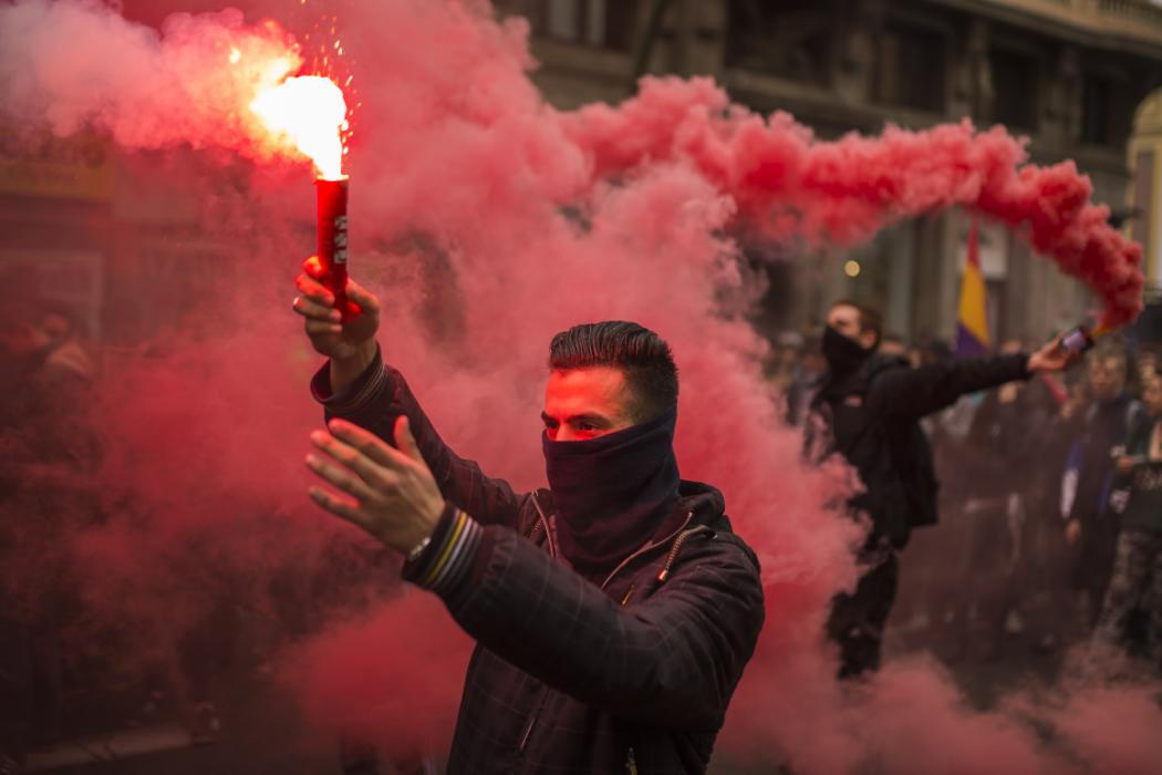 APTOPIX Spain Student's Strike Protest